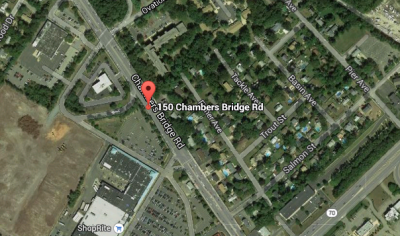 The site of a Bank of America branch in Brick where a pedestrian was struck. (Credit: Google Maps)