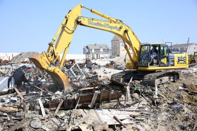 Homes in Brick Township's Camp Osborn section are demolished in the wake of Superstorm Sandy. (Photo Credit: FEMA)