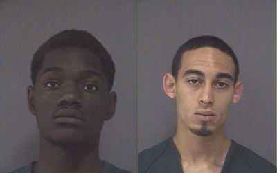 Dahkimalik Farod Short (left) and David Jesus Hale Jr., arrested in a slew of vehicle burglaries in Brick, N.J. (Photo: Ocean County Jail)