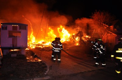 643The home at 634 Bayview Drive in Toms River burns down during a suspected arson. (Photo: TRPD)