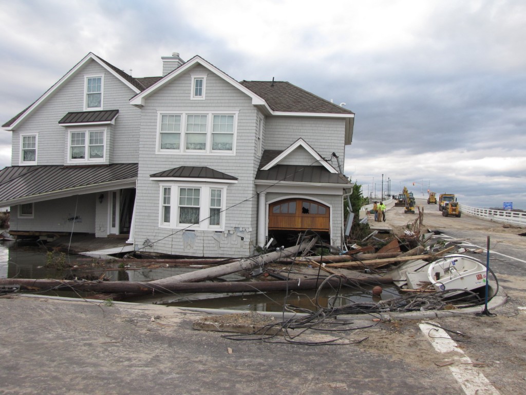 A Brick Township home destroyed during Superstorm Sandy. (Photo: Daniel Nee)