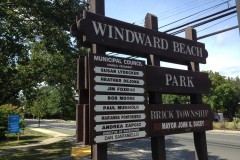 The entrance to Windward Beach Park in Brick. (Photo: Daniel Nee)