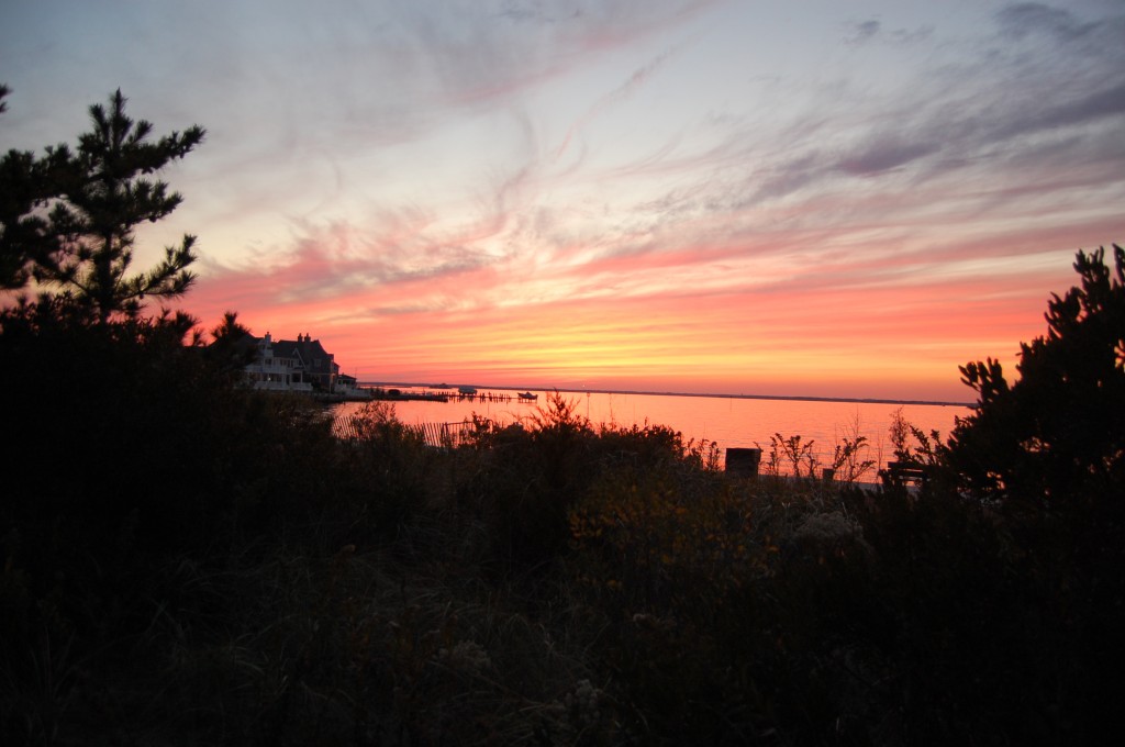 The Nov. 9, 2014 sunset over Barnegat Bay in Brick, N.J. (Photo: Rachael Bowen)