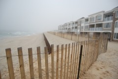 Fencing installed along the oceanfront in Brick Township, N.J. (Photo: Daniel Nee)