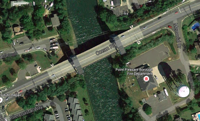The Route 88 bridge in Point Pleasant Borough. (Credit: Google Maps)