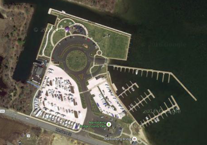An aerial view of Traders Cove Marina. (Credit: Google Maps)