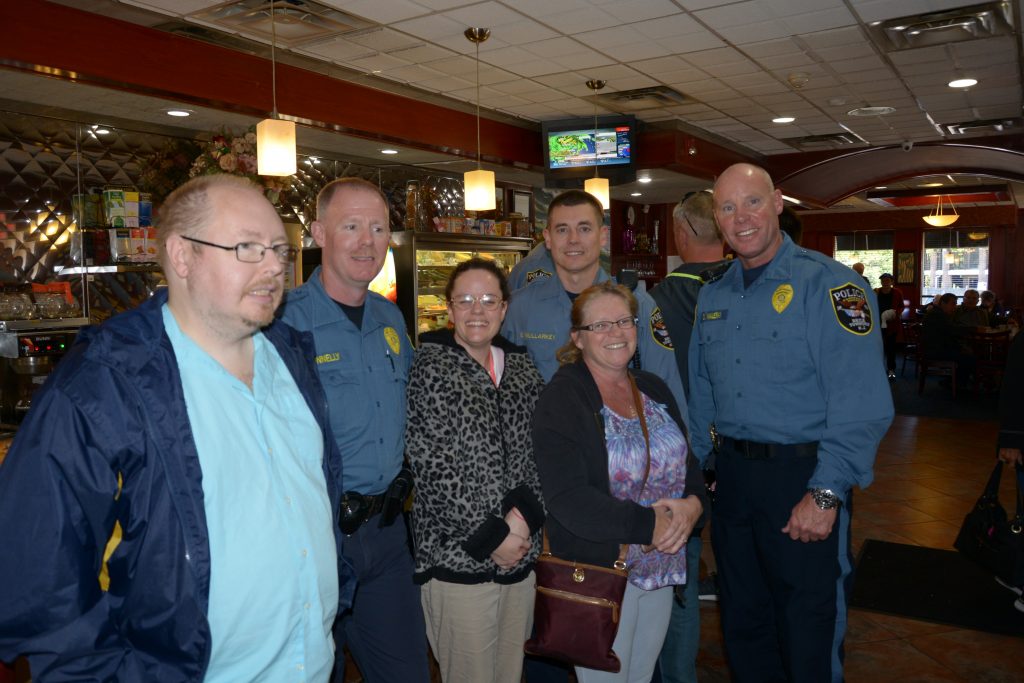 Coffe With a Cop at the Brick Diner, Oct. 2016. (Photo: Brick Twp. Police)