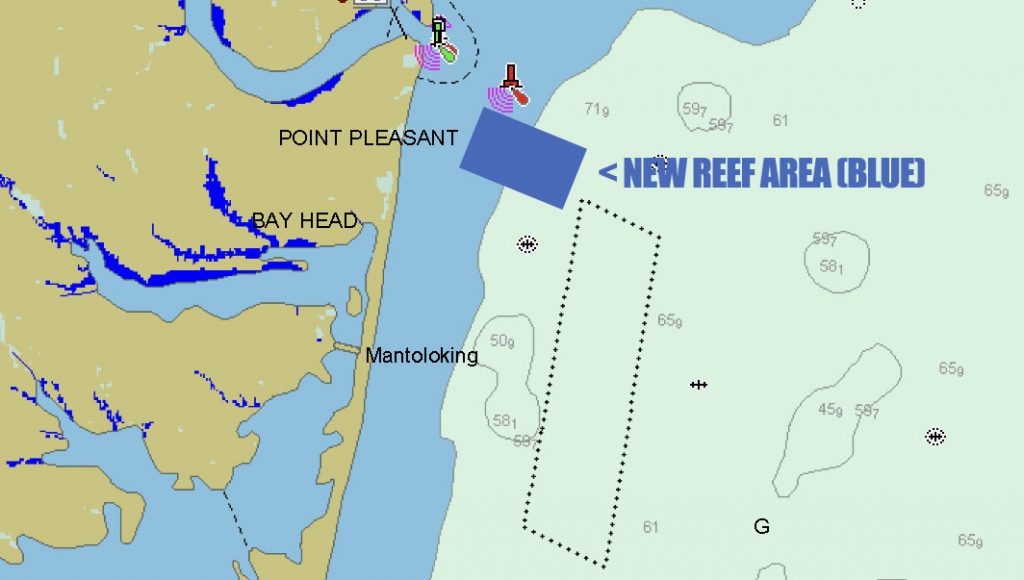 The new Manaquan Inlet Reef site, authorized this week. (Illustration: Daniel Nee)
