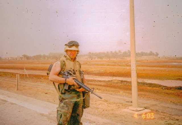 Dennis Addesso in Iraq. (Photo: Dennis Addesso)