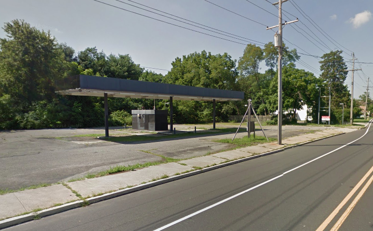 A former gas station along Route 88 slated for redevelopment. (Credit: Google Maps)