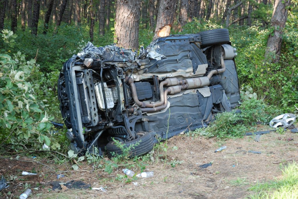 One of the vehicles involved in an Aug. 6, 2018 crash in Whiting. (Photo: Manchester Twp. Police)