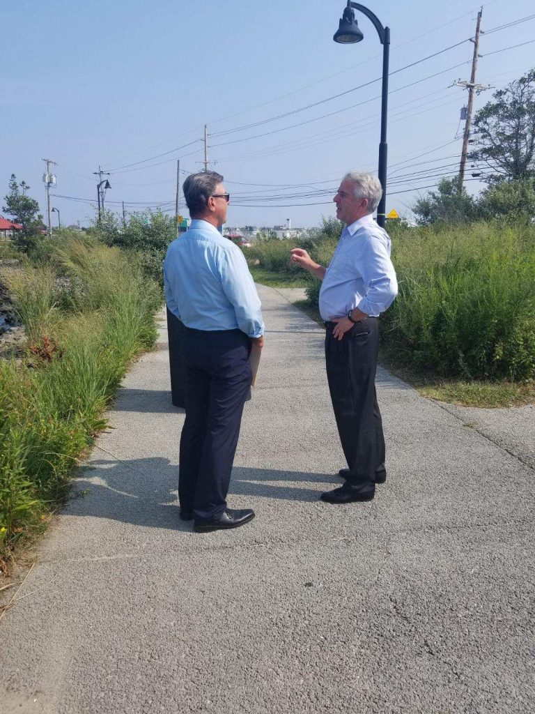 Brick Councilman Jim Fozman and U.S. Sen. candidate Bob Hugin. (File Photo)