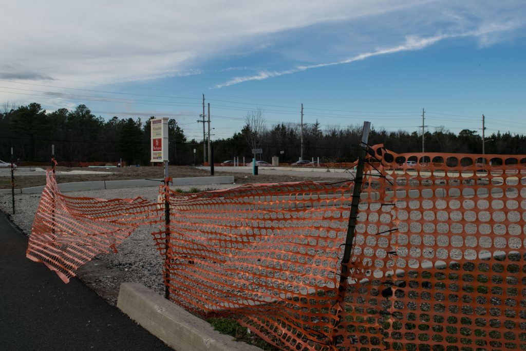 A pad site at the Bay Harbor shopping center in Brick where a Hardee's restaurant had been proposed. (Photo: Daniel Nee)