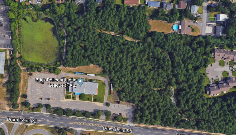 An aerial view of the trail where an alleged assault took place June 19, 2019. (Credit: Google Maps)