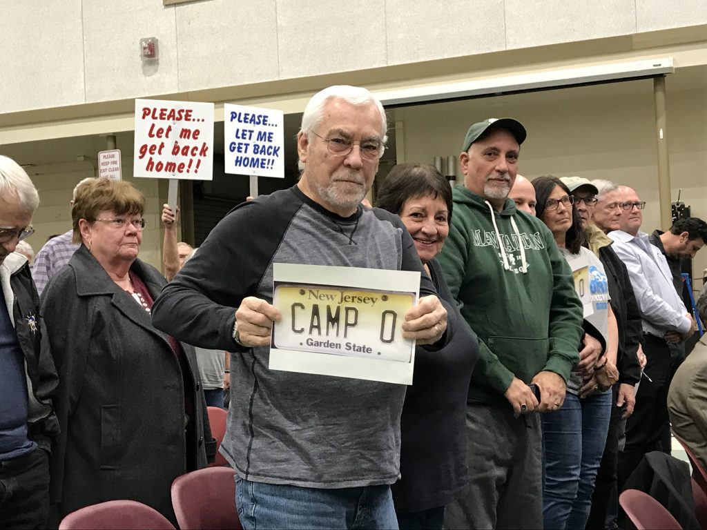 Camp Osborn gets its first hearing on a proposal to rebuild the neighborhood, Feb. 2020. (Photo: Daniel Nee)
