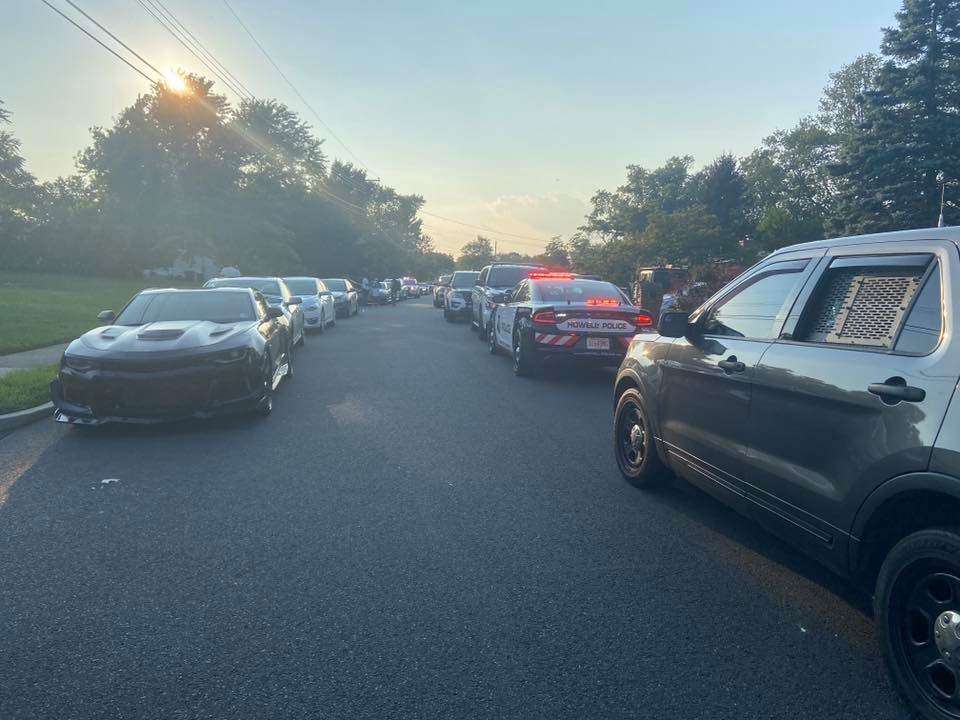 Police respond to a 300-person party in Howell, Aug. 9, 2020. (Photo: Howell Police)