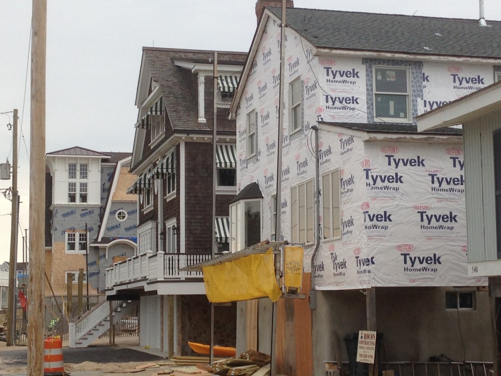 Homes being rebuilt in the Normandy Beach section of Brick Township. (Photo: Daniel Nee)