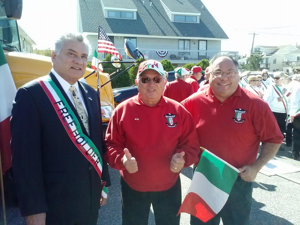 Ocean County Freeholder Joe Vicari (left) at the 2014 Columbus Day Parade in Seaside Heights. (File Photo)