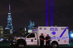 A Brick Police EMS ambulance in a Sept. 11 memorial ceremony. (Photo: Brick Twp. Police)