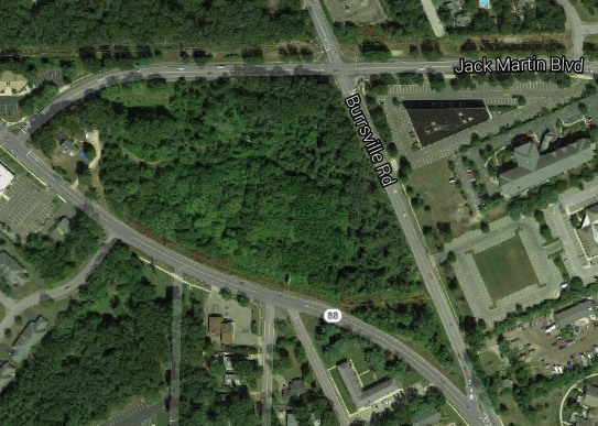 The site where Marriott plans to build a 105 room hotel in Brick. (Credit: Google Maps)