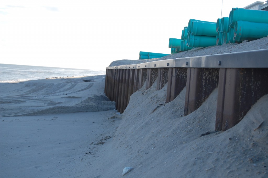 Beach erosion in Brick Township, N.J. following the Dec. 10, 2014 nor'easter. (Photo: Daniel Nee)