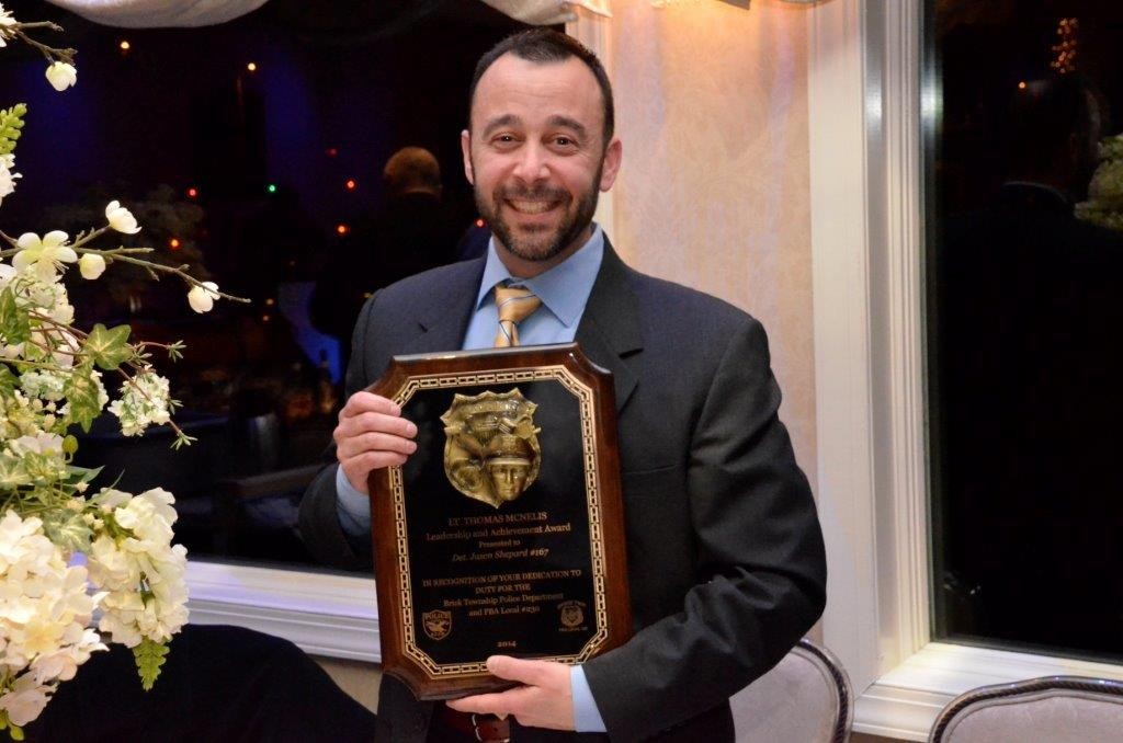 Detective Jason Shepherd received the Lt. Thomas McNelis Award.