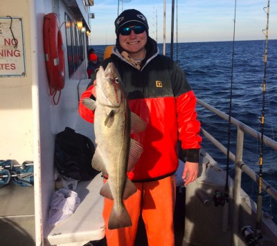 A cod caught this week on board the Paramount party boat from Brielle. (Credit: Paramount)
