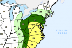 A "marginal" risk of severe thunderstorms will be present on Monday. (Credit: NWS)