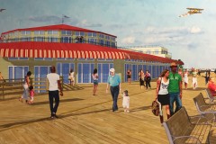 A proposed museum that will house a historic carousel on the Seaside Heights boardwalk. (Photo: Daniel Nee)