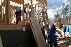 Northern Ocean County Habitat for Humanity volunteers construct a house. (Photo: Habitat for Humanity)