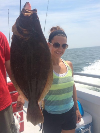 A pool winner on the Gambler party boat out of Point Pleasant Beach this week. (Photo: Gambler Crew)