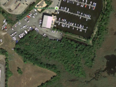 The site of a land parcel being donated to Brick Township. (Credit: Google Maps)