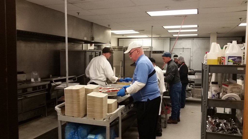 Meals are prepared in a kitchen for Ocean County senior citizens. (Photo: Ocean County Meals on Wheels)