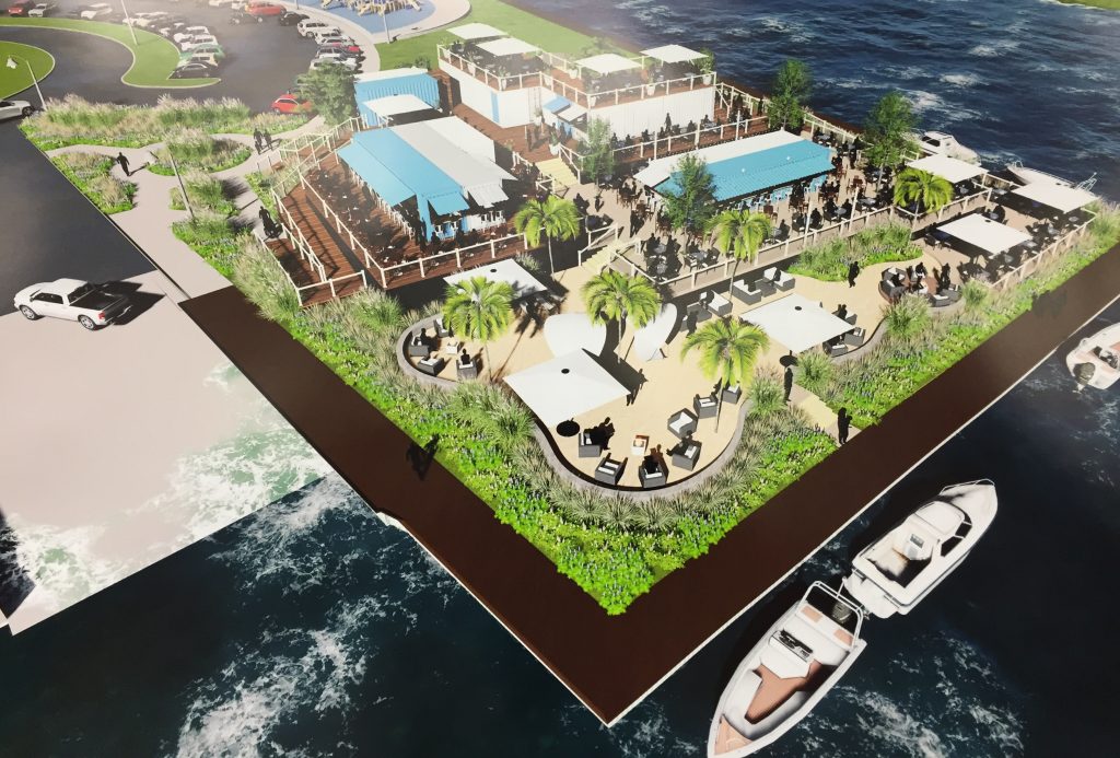 A proposed bar and restaurant to be built at Traders Cove Marina in Brick, NJ. (Photo: Daniel Nee)