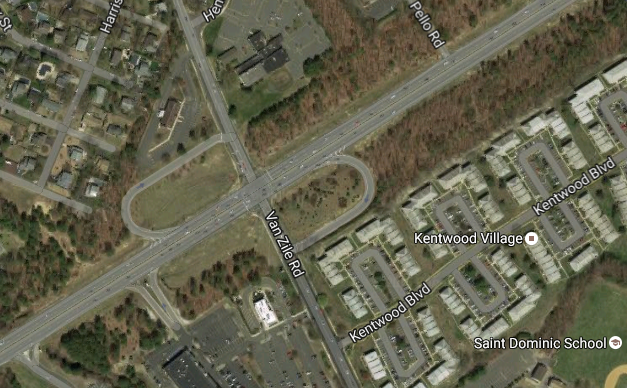 The location of a lot where a developer is seeking to build six homes. (Credit: Google Maps)