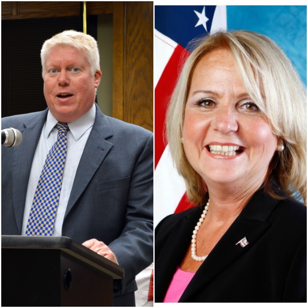 John Ducey (D) and Ruthanne Scaturro (R). (File Photos)