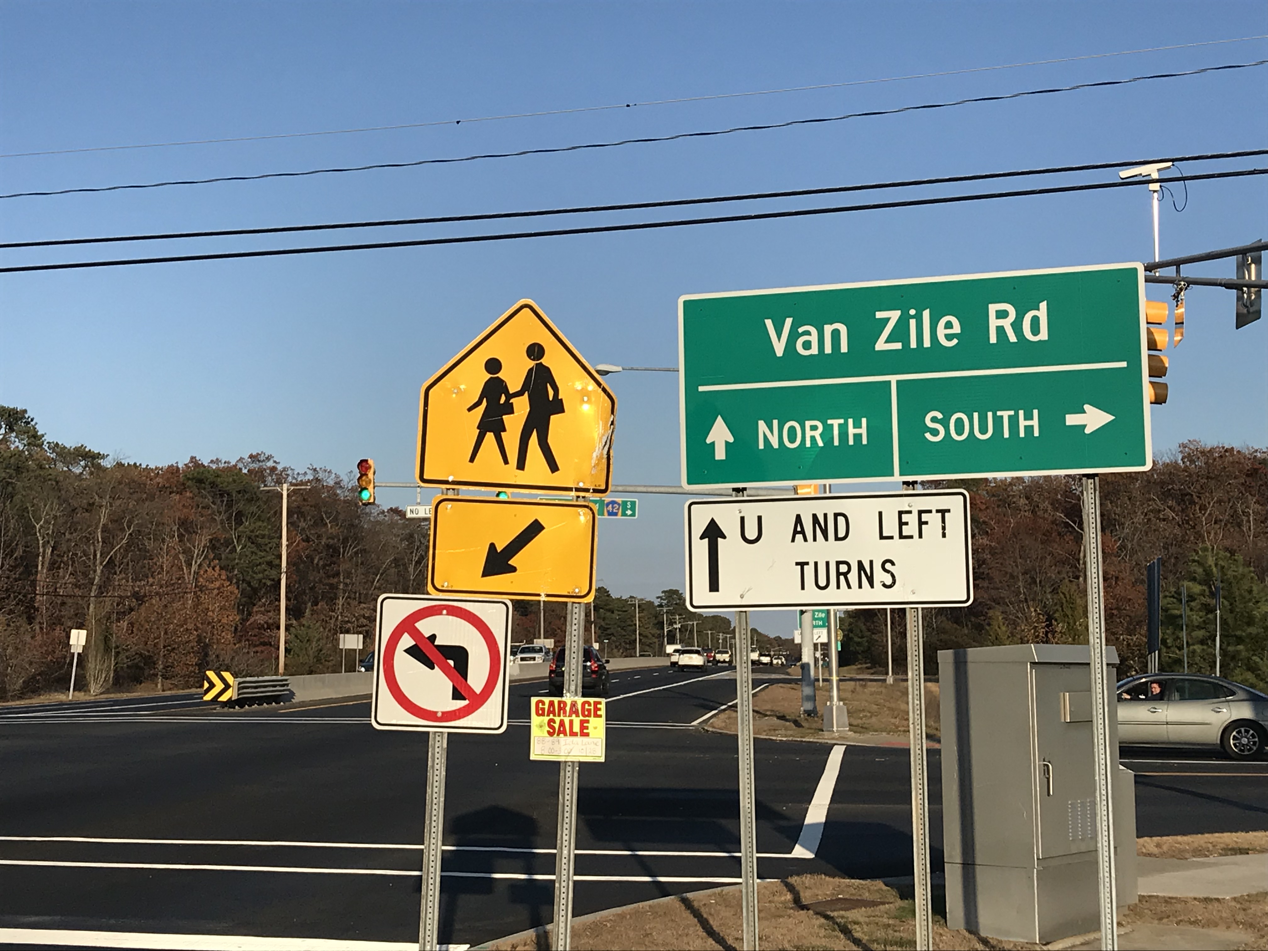The Van Zile Road intersection of Route 70. (Photo: Daniel Nee)