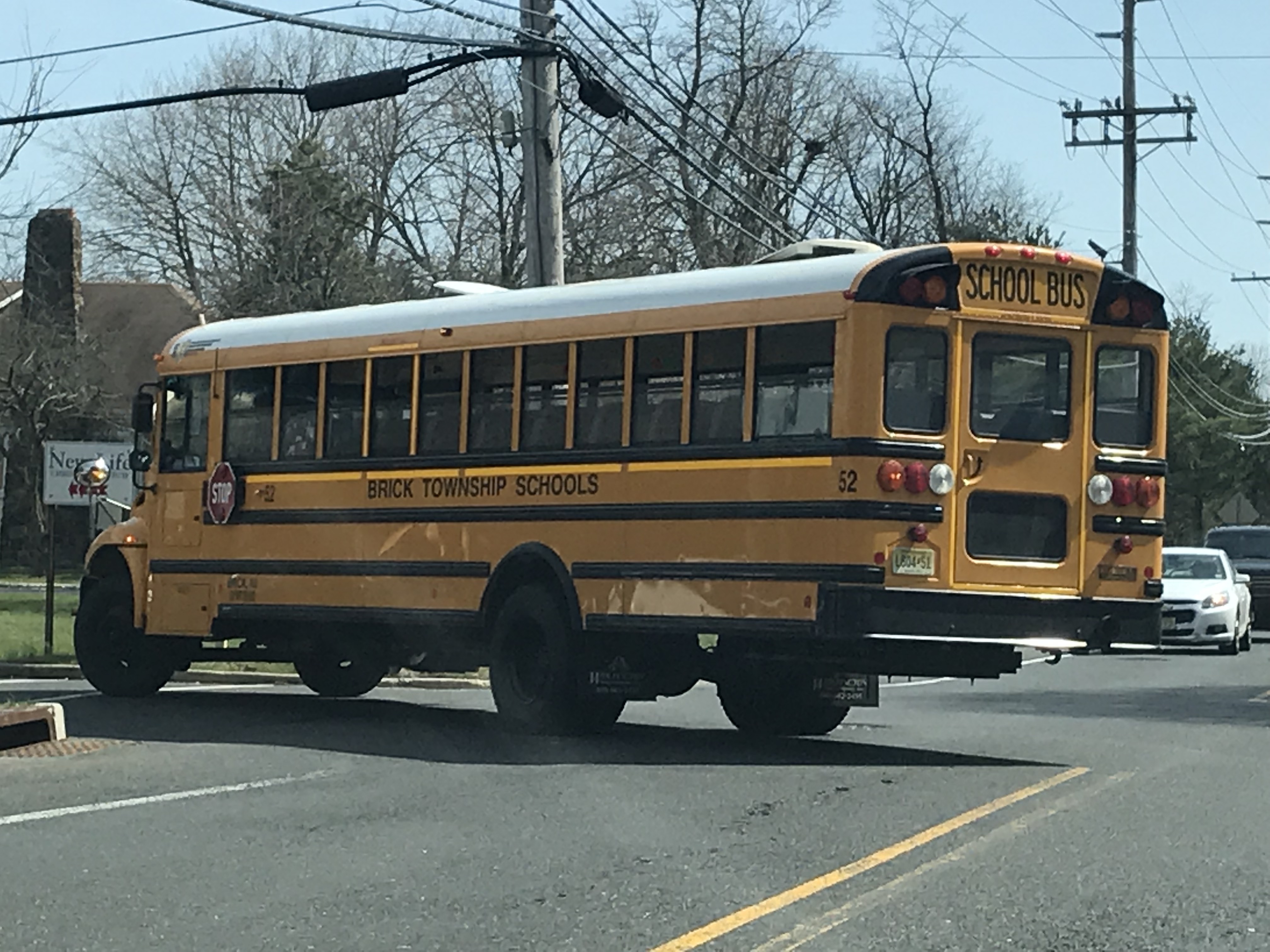 A Brick Township school bus. (Photo: Daniel Nee)