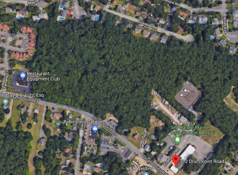 The proposed plot of a 15-lot development in Brick. (Credit: Google Maps)
