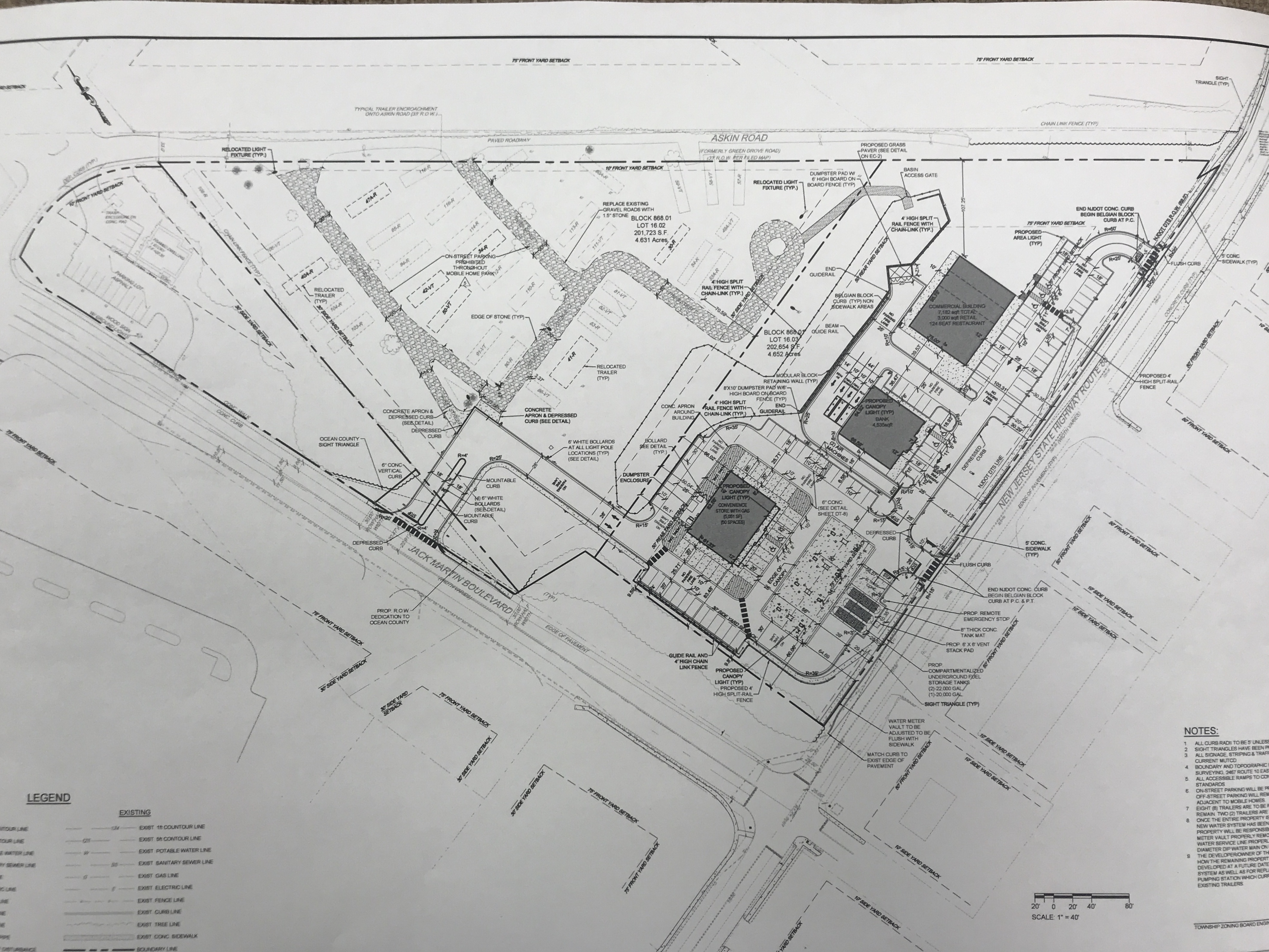 Plans for a new Wawa and adjacent stores in Brick. (Photo: Daniel Nee)