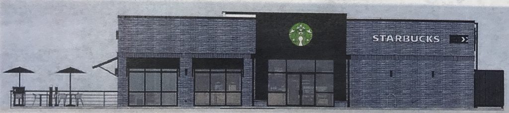 The rendering of a proposed Starbucks location in Brick Township. (Photo: Daniel Nee)