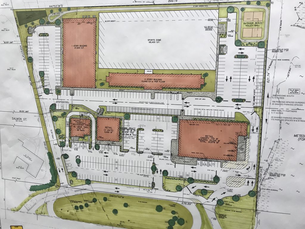 The layout of the proposed Foodtown redevelopment project. (Photo: Daniel Nee)