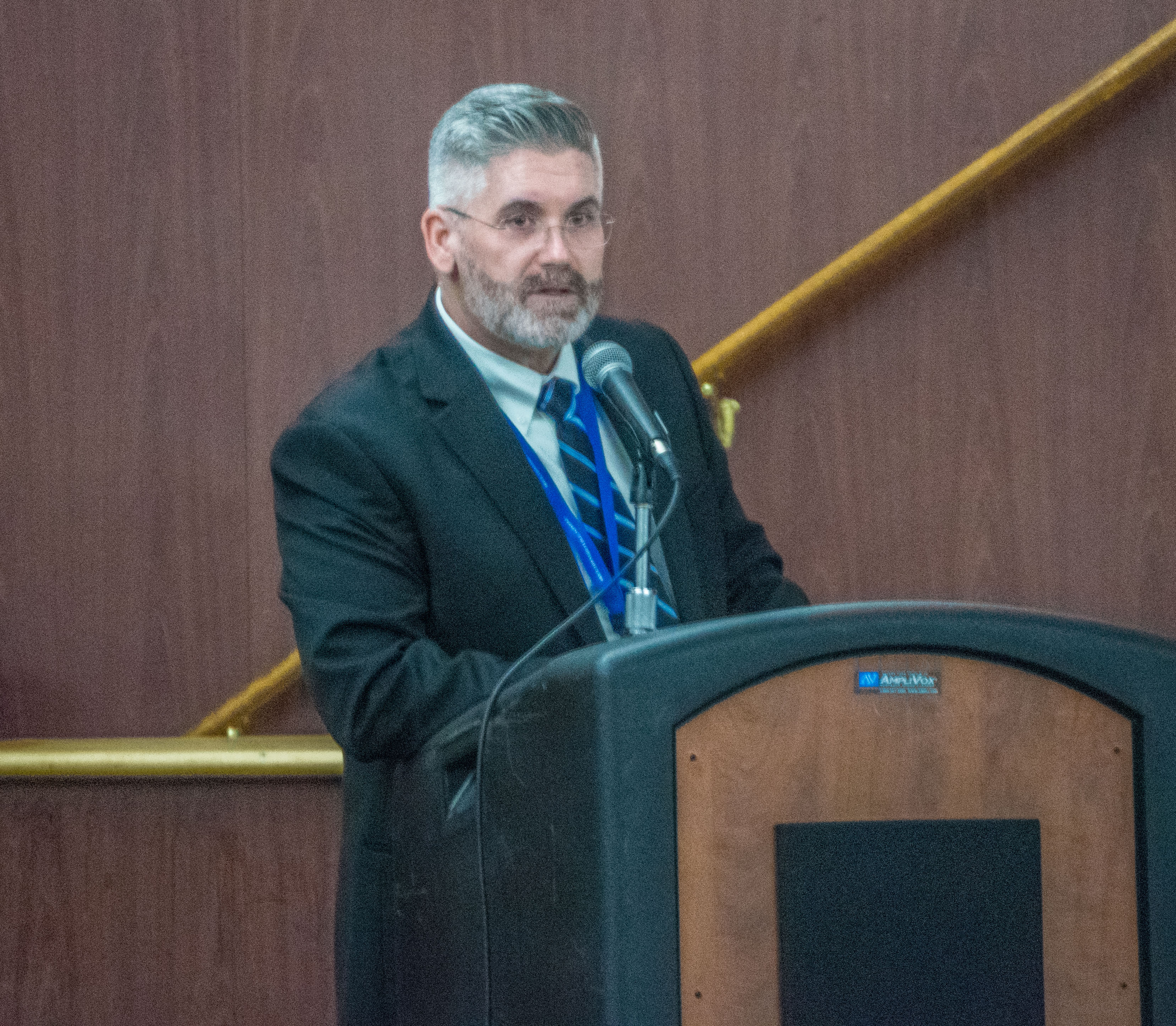 Brick schools superintendent Gerard Dalton delivers the 2019-20 budget address. (Photo: Daniel Nee)