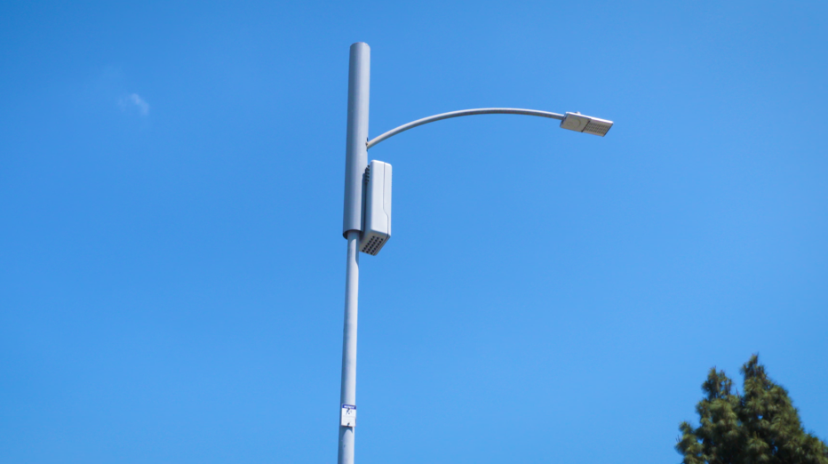 5G network nodes on a street light stanchion. (Credit: Circa)