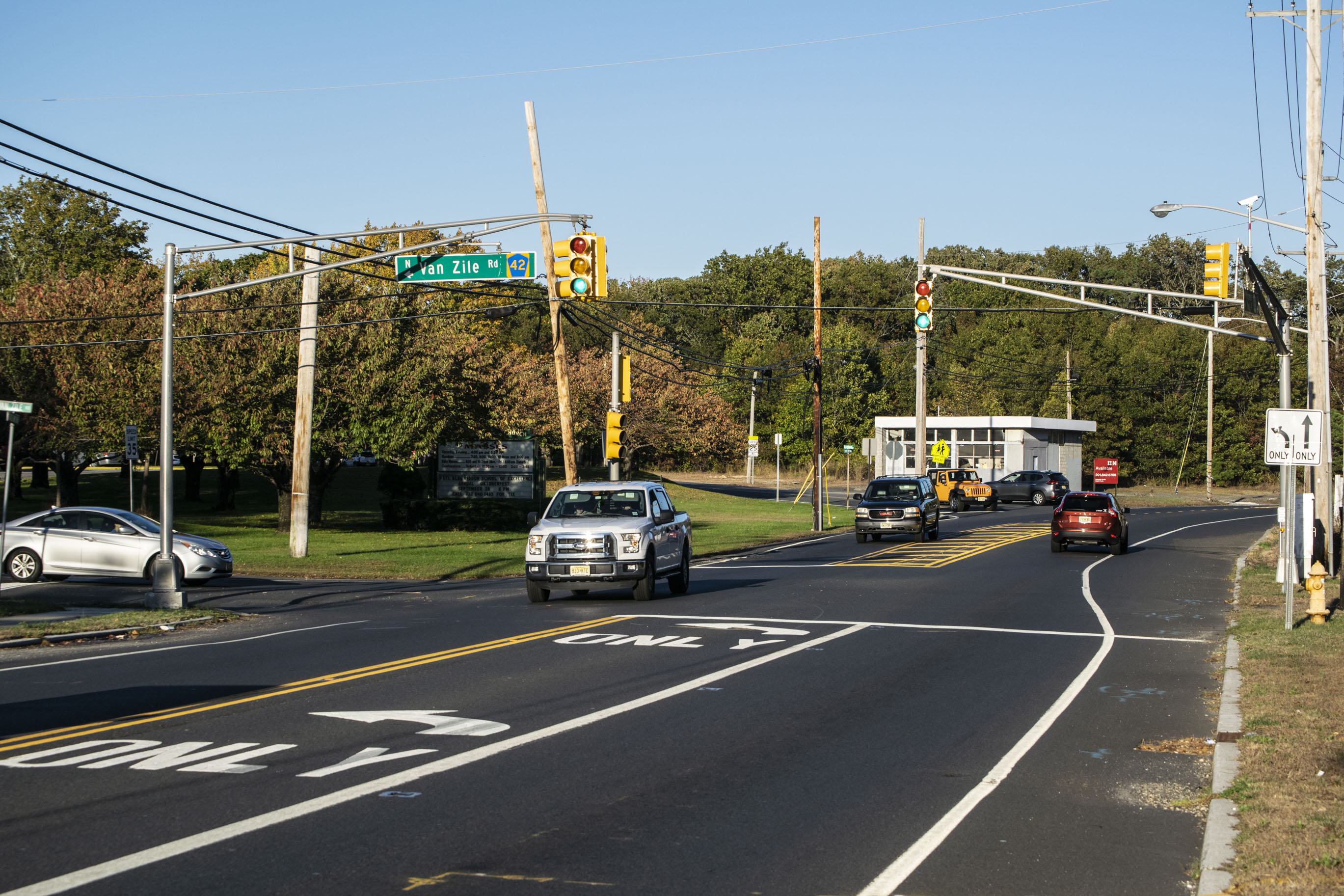 The intersection of Route 88 and Van Zile Road. (Photo: Daniel Nee)