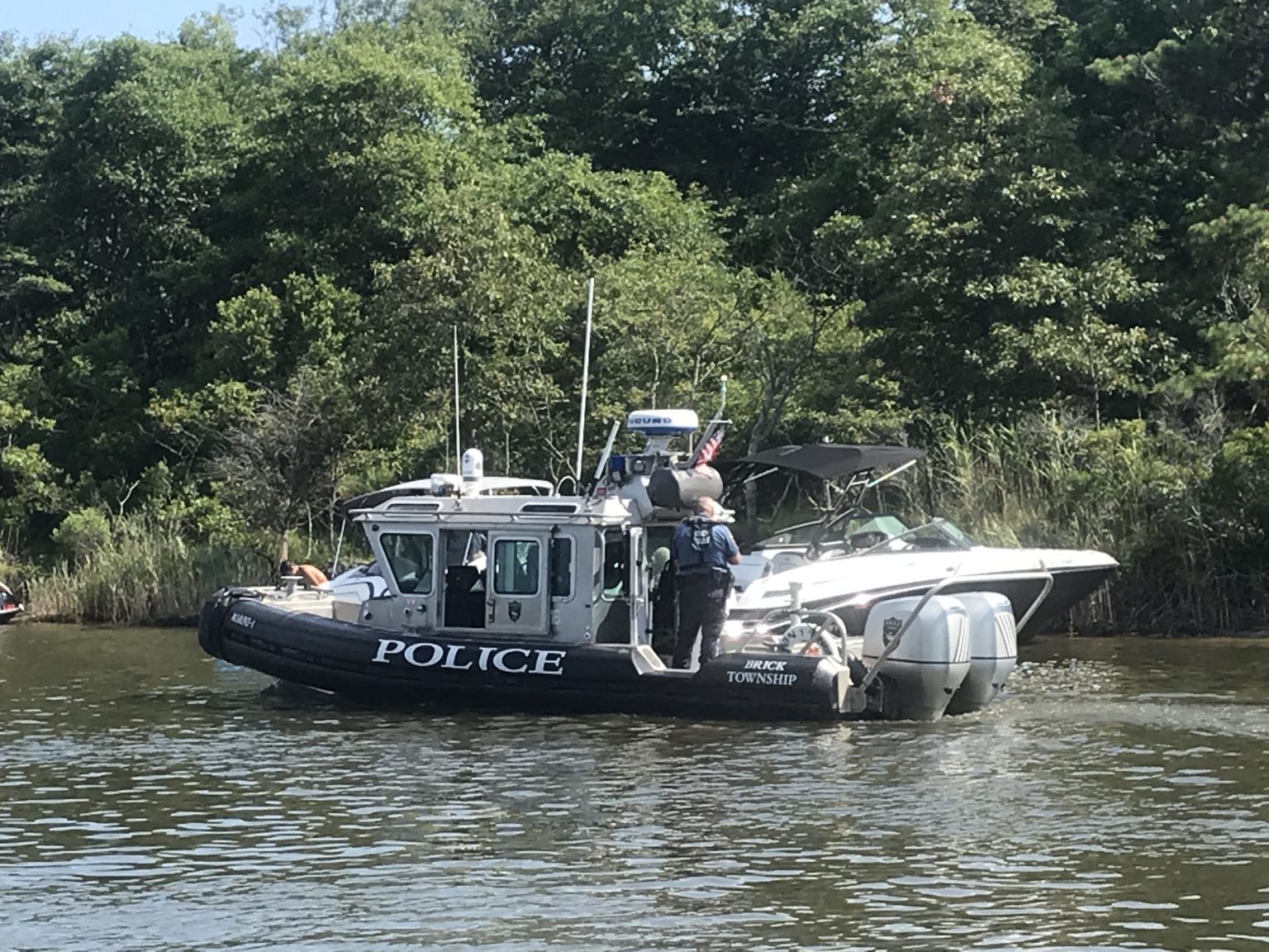 Brick Police Marine Unit Locates Saves Drowning Woman In The Dark