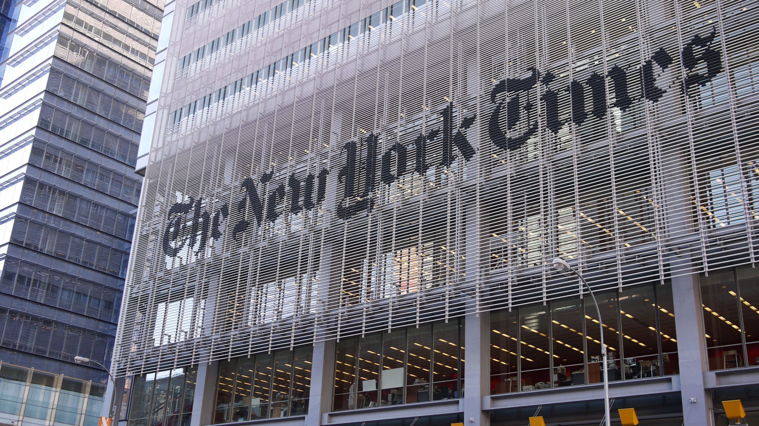 The New York Times building, New York. (Credit: samchills/ Flickr)