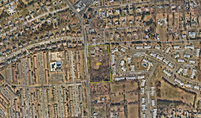 The position of the proposed development off Herbertsville Road. (Screenshot)