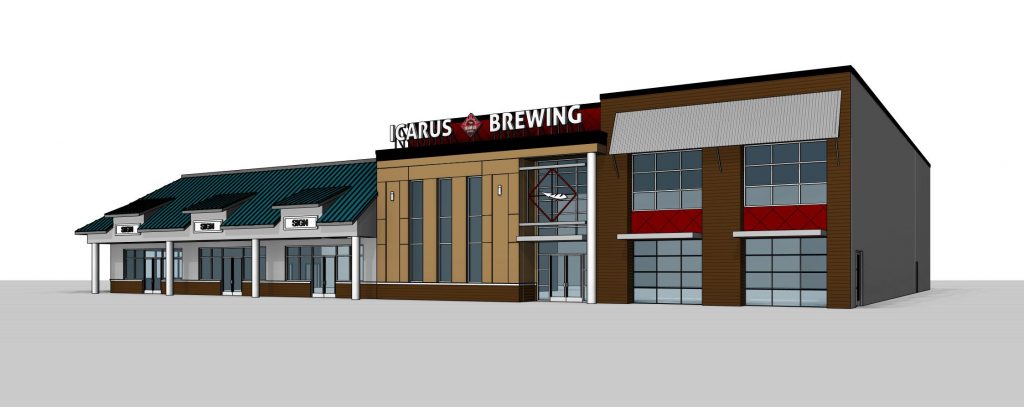 The future Icarus Brewing Company brewery complex, on Route 88 in Brick. (Credit: Icarus Brewing Company)