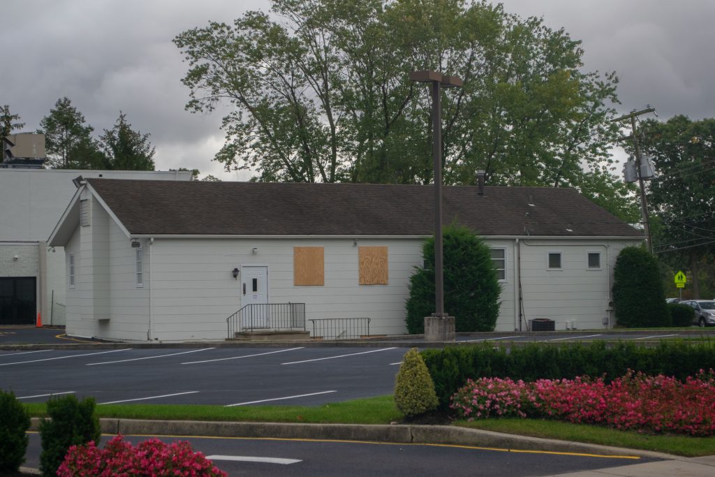 The former Temple Beth Or property, Brick, N.J., Oct. 2021. (Photo: Daniel Nee)